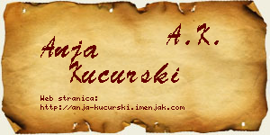 Anja Kucurski vizit kartica